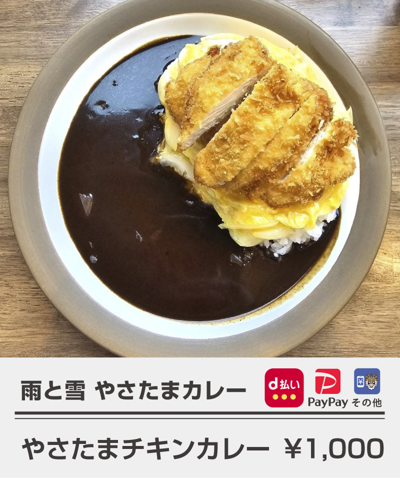 雨と雪やさたまカレー_やさたまチキンカレー